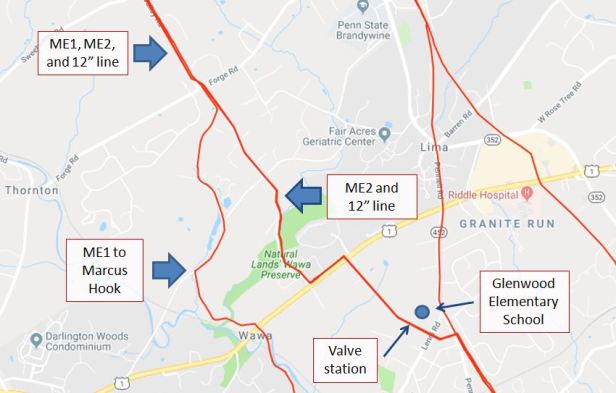 12-inch route in Delco7-7-18