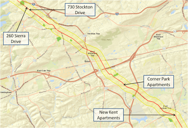 map of hankin easements 2-1-19